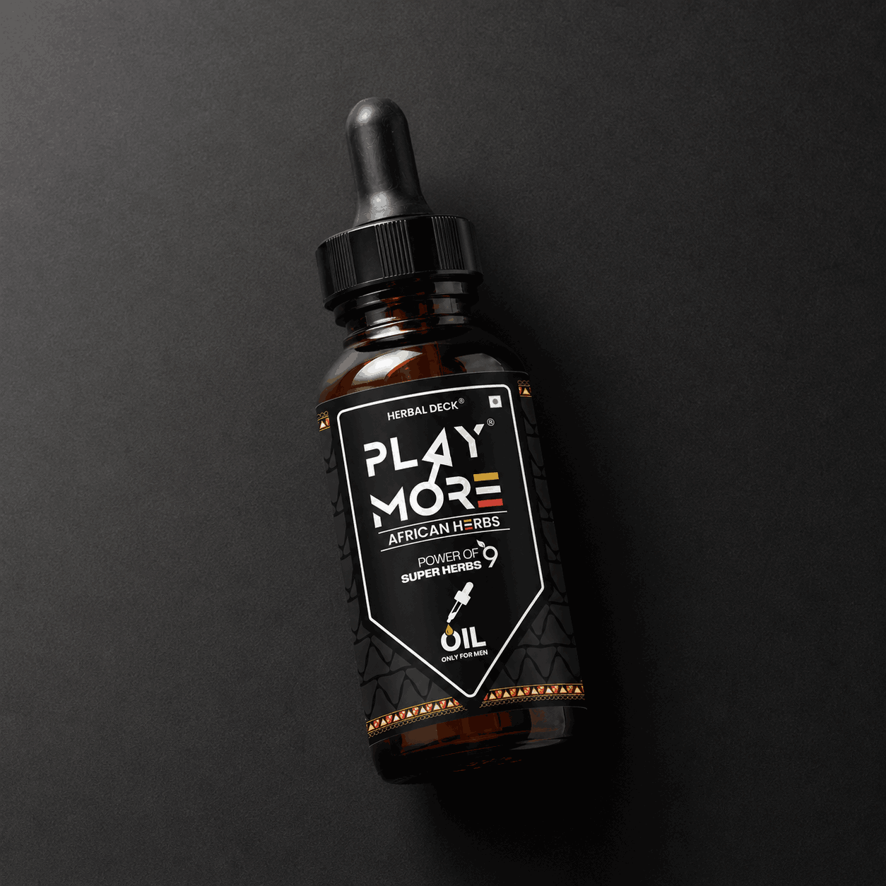 Play More Ayurvedic Oil bottle